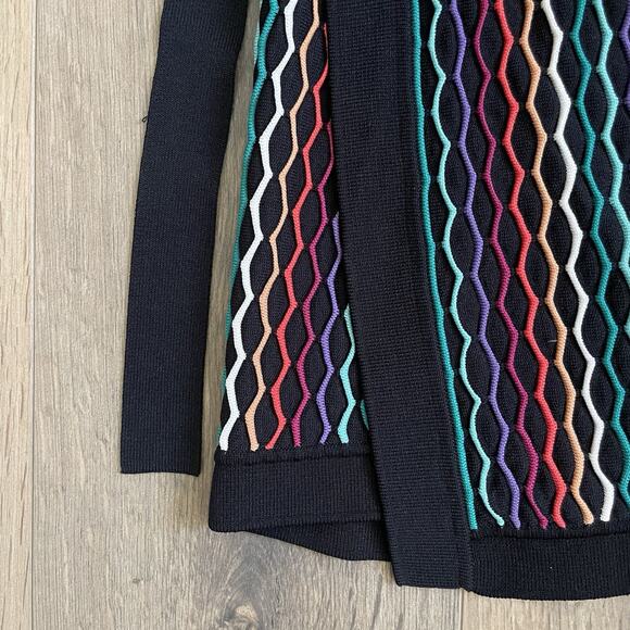 NBD Revolve Benton True Wrap Mini Skirt sz M Color Blush multi Pink and Black - Picture 7 of 12